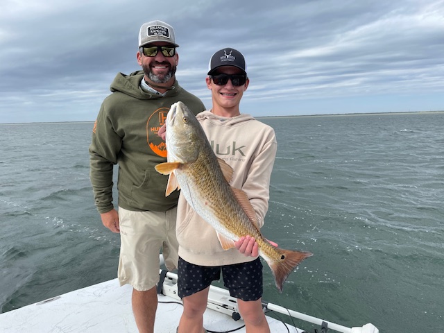 redfish caught on spoon